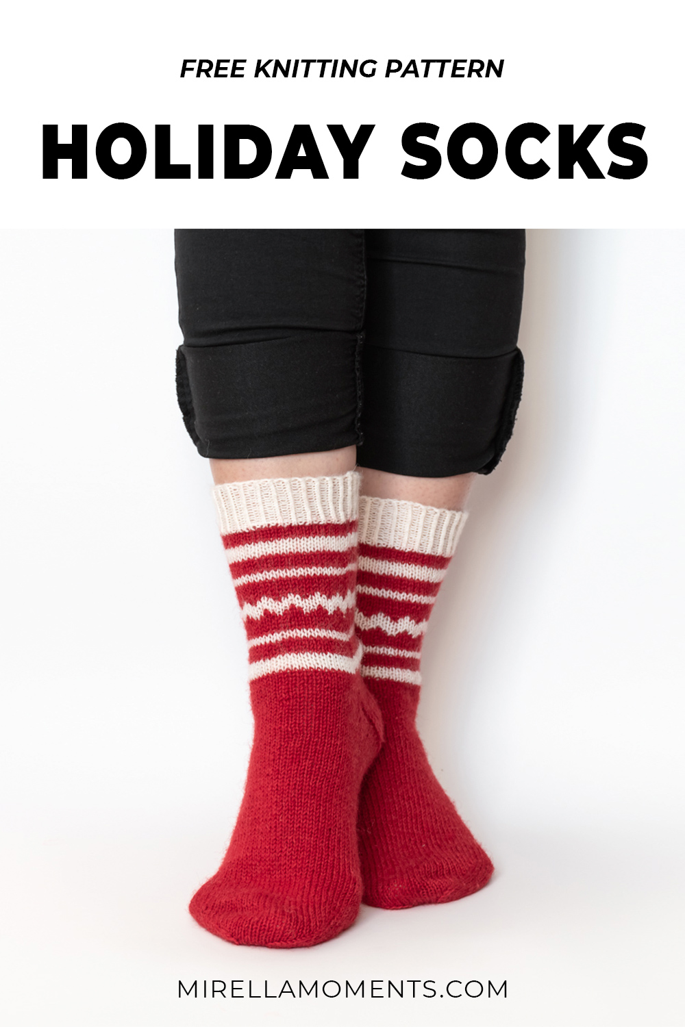 Holiday socks | Knitting pattern - Mirella Moments