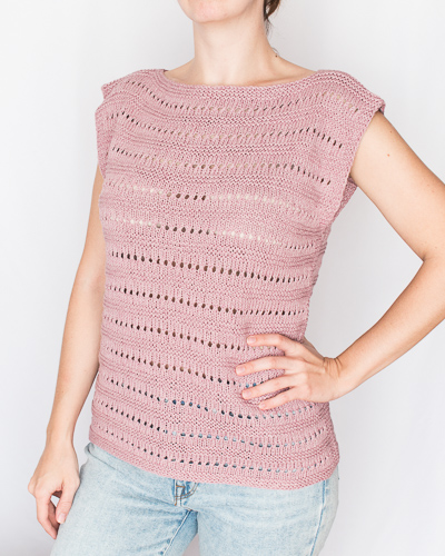 未使用 TWILL MARIRISA FLAP SUMMER KNIT TOPS Summer breeze top knitting pattern - Mirella Moments