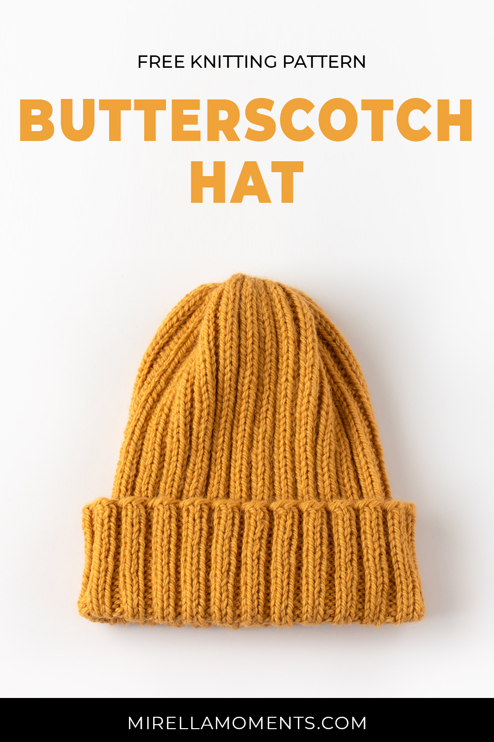 Butterscotch Hat knitting pattern - Mirella Moments